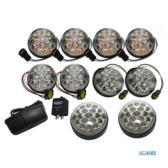 Classic Defender (L316) - Deluxe LED - Smoke or Clear Light Kit (1998-2016)