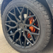 Close-up of a Land Rover Defender wheel