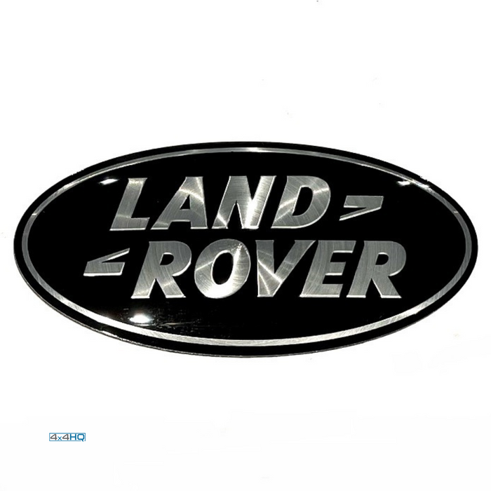 Genuine Land Rover Discovery 5 (L462) - Oval Boot Badge - Black & Silver - 2017-On