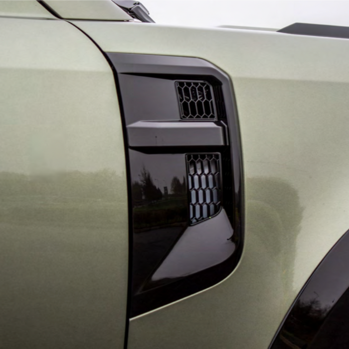 Land Rover Defender (L663) - 4X4HQ Side Vents - Santorini Black (2020-On)