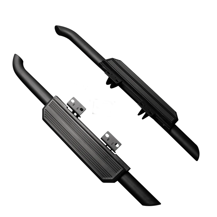 Defender L663 - Side Steps - Black - Plain (2020-On)