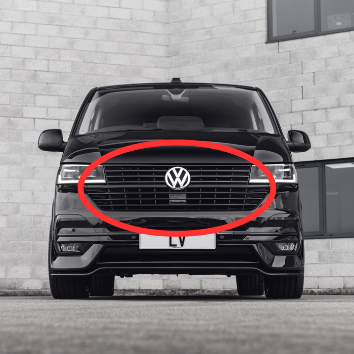 VW - Transporter - T6.1 - Gloss Black Badged & Lower Grille - Bundle (2019-On)