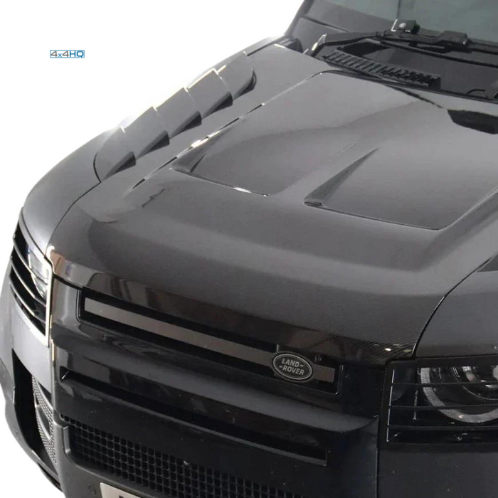 Defender L663 SVR Style Vented Bonnet - Carbon Fibre - 2020-on — 4x4HQ