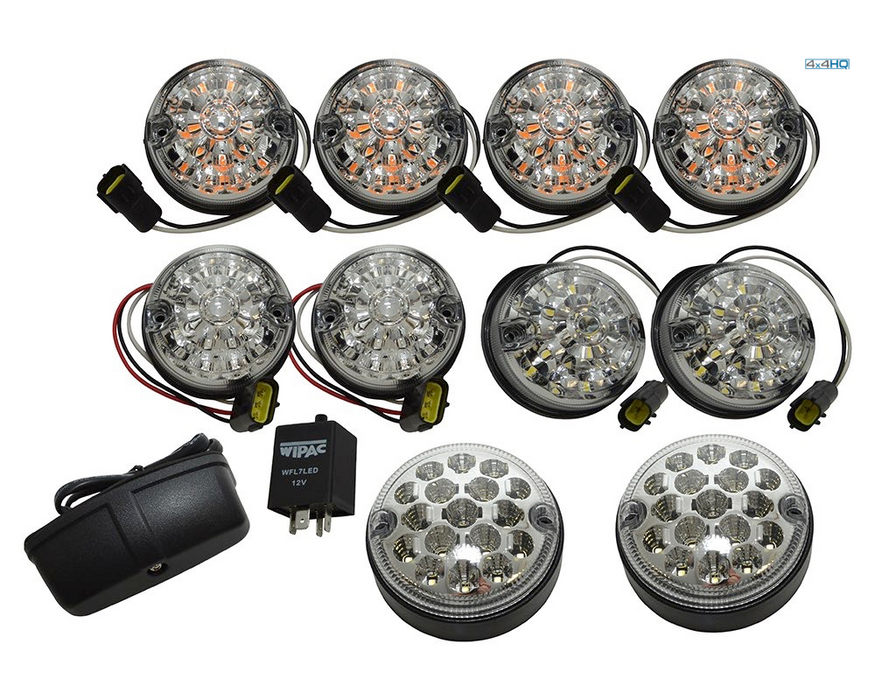 Classic Land Rover Defender - Deluxe LED - Smoke or Clear Light Kit (1998-2016)