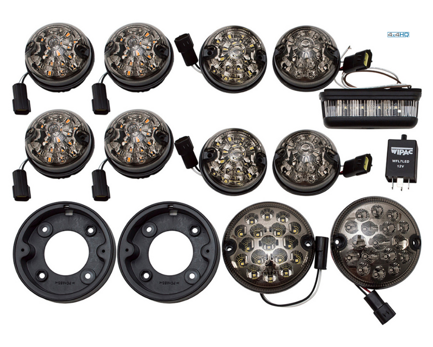 Classic Land Rover Defender - Deluxe LED - Smoke or Clear Light Kit (1998-2016)