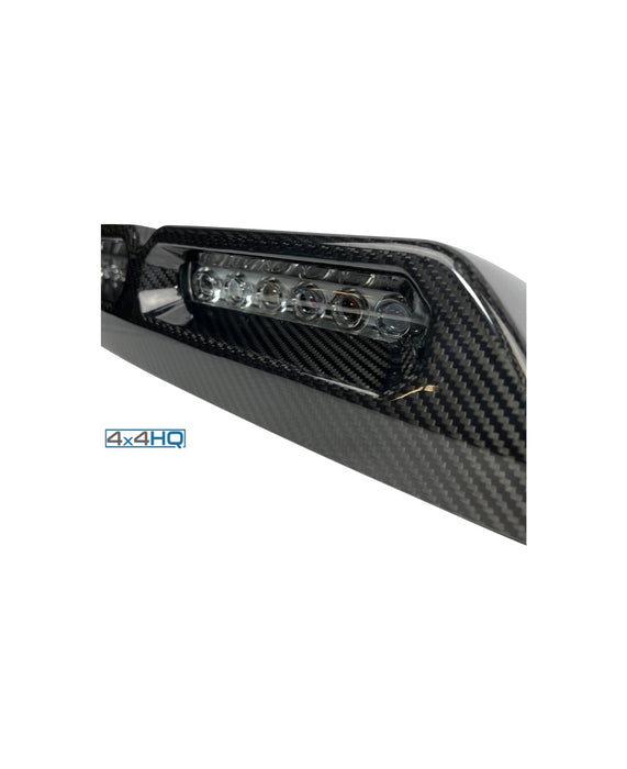 Defender L663 Quad LED Front Light Pod - Carbon Fibre - 2020-on