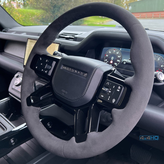 Defender L663 Heated Steering Wheel - Alcantara & Carbon - 2020-on