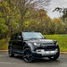 Defender 110 2020-on Fixed Side Steps - Black Trim (L663) 12 Modified Defender fitted with Gloss Black Side Steps by 4x4HQ